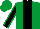 Silk - Emerald green, black stripe, black sleeves, emerald green seams, emerald green cap