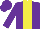 Silk - Purple, yellow stripe