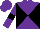 Silk - Purple and black diagonal quarters, black band on purple slvs