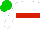 Silk - White, red hoop, green cap