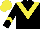 Silk - Black body, yellow chevron, black arms, yellow chevron, yellow cap