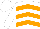 Silk - White, orange chevrons, white cap