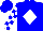 Silk - Big-blue body, white diamond, white arms, big-blue checked, big-blue cap
