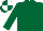 Silk - Dark green, white quartered cap