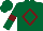Silk - Dark green, burgundy diamond frame, dark green sleeves, burgundy armlets