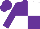 Silk - Purple and white quartered, purple sleeves