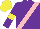 Silk - Purple, pink sash, purple sleeves, yellow armbands, yellow cap