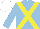 Silk - light blue, yellow cross sashes, white cap