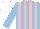 Silk - Light blue, pink stripes, white cap