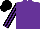 Silk - Purple, black a, black stripes on sleeves, purple and black cap