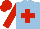 Silk - Light blue, red cross, red sleeves, red cap