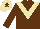 Silk - Brown body, beige chevron, brown arms, beige cap, brown star