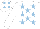 Silk - white, light blue stars, white cap, light blue spots