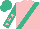 Silk - Light pink, mint green sash, mint green sleeves, light pink stars, mint green cap