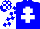 Silk - blue, white cross of lorraine, white checks on sleeves and cap