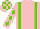 Silk - Pink body, light green braces, Pink sleeves, light green diamonds, Pink cap, light green checked