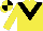 Silk - Yellow body, black chevron, yellow arms, yellow cap, black quartered