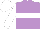 Silk - Mauve, white hoop, white sleeves & cap