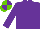 Silk - Purple body, purple arms, light green cap, purple quartered
