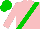 Silk - pink, green sash, green cap