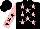 Silk - Black, pink stars, pink sleeves, black stars
