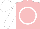 Silk - Pink, white circle, white sleeves, white cap