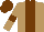 Silk - light brown, chocolate stripe, armlets and cap