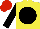 Silk - Yellow, black disc and sleeves, red cap