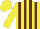 Silk - Yellow body, brown striped, blue-light arms, yellow cap