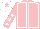 Silk - Pink, white seams, white stars on sleeves, white cap, pink star