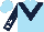 Silk - Sky blue with dark blue chevron, white stars on dark blue sleeves and dark blue star on sky blue cap