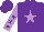 Silk - Purple body, mauve star, mauve arms, purple stars, purple cap
