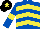 Silk - Royal blue & yellow chevrons, yellow armlet, black cap, yellow star