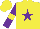 Silk - Yellow, Purple star, Purple sleeves, Yellow armlets