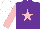 Silk - Purple, pink star and sleeves, white cap