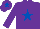 Silk - Purple, royal blue star, royal blue star on cap