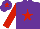 Silk - Purple, red star, red sleeves, purple cap, red star