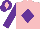 Silk - Pink, purple diamond & sleeves, purple cap, pink diamond