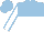 Silk - Light blue and white halved horizontally, light blue seams on white sleeves, light blue, white halved cap