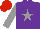 Silk - Purple, grey star and sleeves, red cap