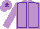Silk - Mauve, purple seams, mauve sleeves, purple star on cap