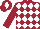 Silk - Maroon and white diamonds, maroon sleeves, maroon cap, white diamond