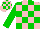 Silk - Pink, green checks, green sleeves, pink, green checks cap