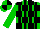 Silk - Green-light body, black checked, green-light arms, black striped, green-light cap, black quartered
