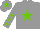 Silk - Grey, light green star, grey sleeves, light green stars, grey cap, light green star