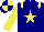 Silk - navy, yellow star, yellow epaulets, yellow sleeves, quartered cap