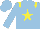 Silk - Light blue, yellow star, yellow epaulets, light blue sleeves, light blue cap