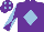 Silk - Purple, light blue diamond, diabolo on sleeves and diamonds on cap