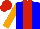 Silk - Big-blue body, red stripe, orange arms, red cap