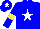 Silk - Big-blue body, white star, big-blue arms, yellow armlets, big-blue cap, white star